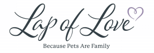 Logo of Lap of Love, a company with the tagline